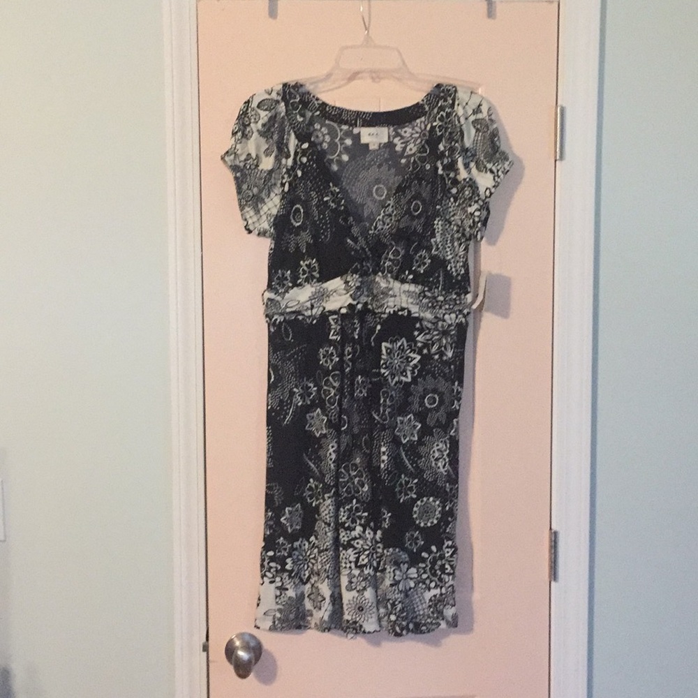 Beautiful black and white spring dress